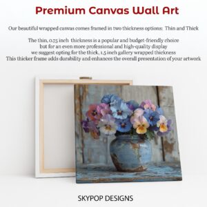 Pansy Vase Art