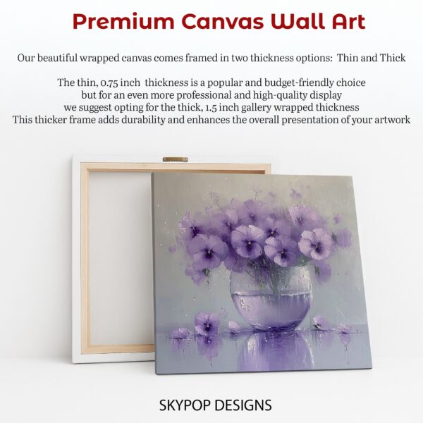 Pansy Vase Art