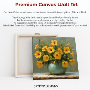 Yellow Petunia Pot Art