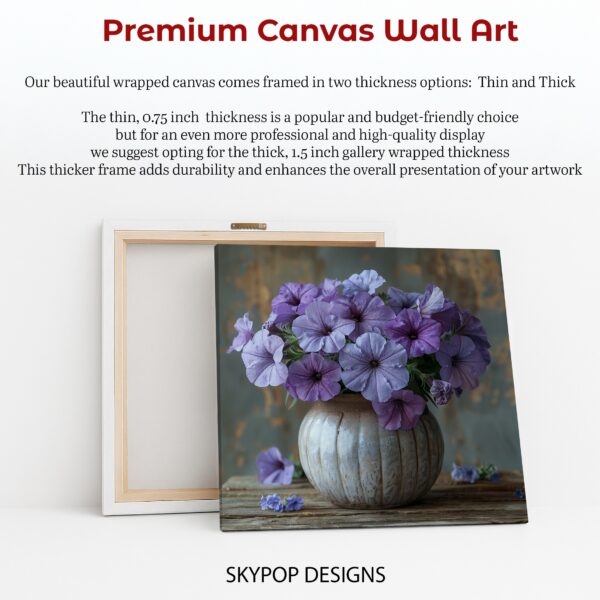 Purple Petunia Bouquet Art