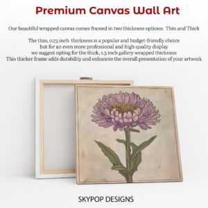 Pink Aster Bloom Art