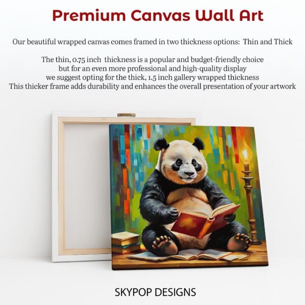 Panda Bookworm Art