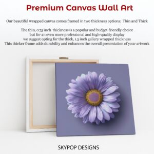 Purple Daisy Art
