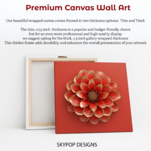Dahlia Flower Art