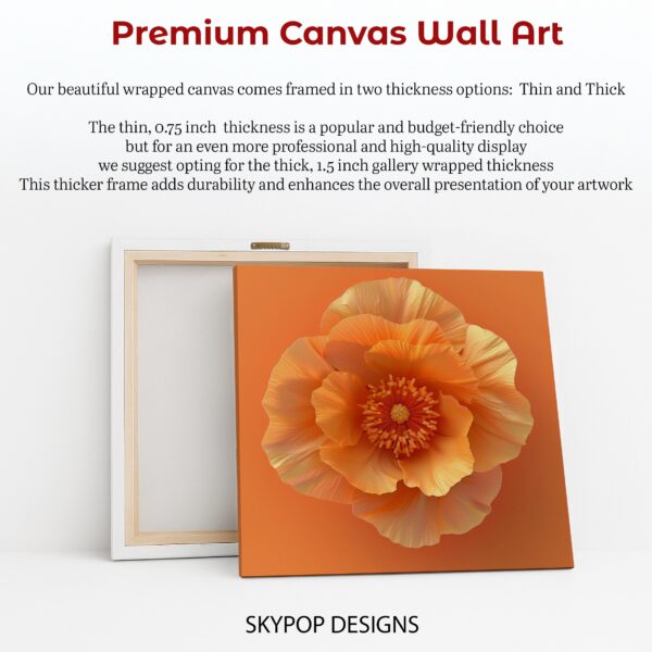Orange Poppy Art