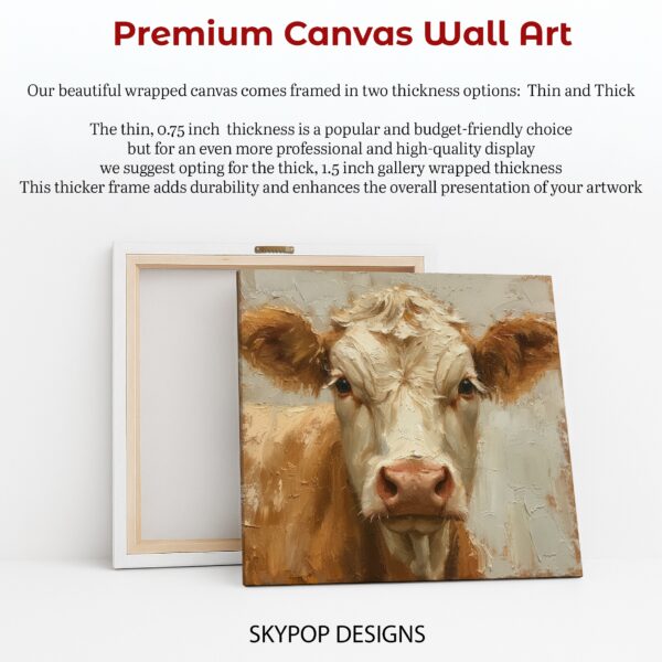 Highland Cow Portrait Art