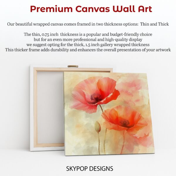 Poppy Flower Art