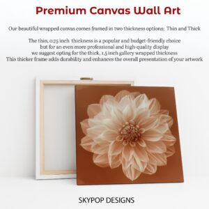 Dahlia Bloom Art Poster or Canvas