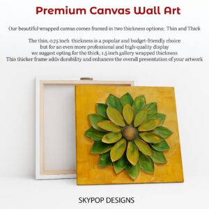 Golden Petal Bloom Art