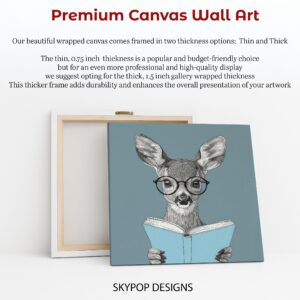 Deer Reading Art