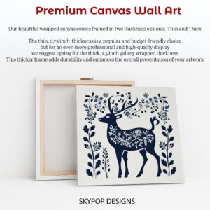 Floral Deer Art