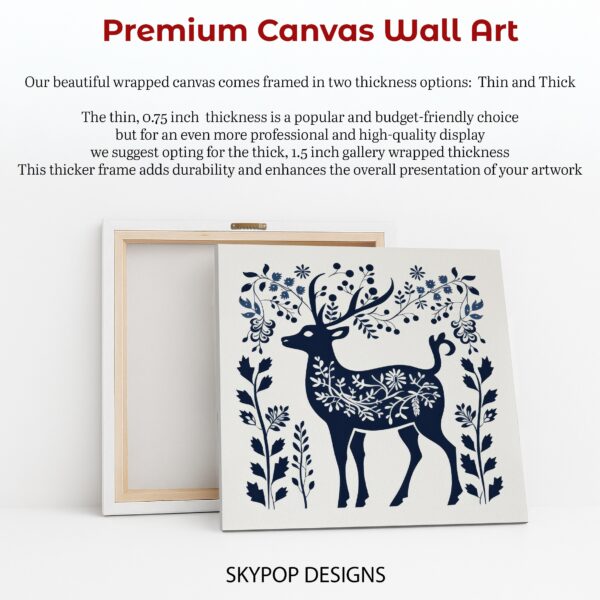 Floral Deer Art