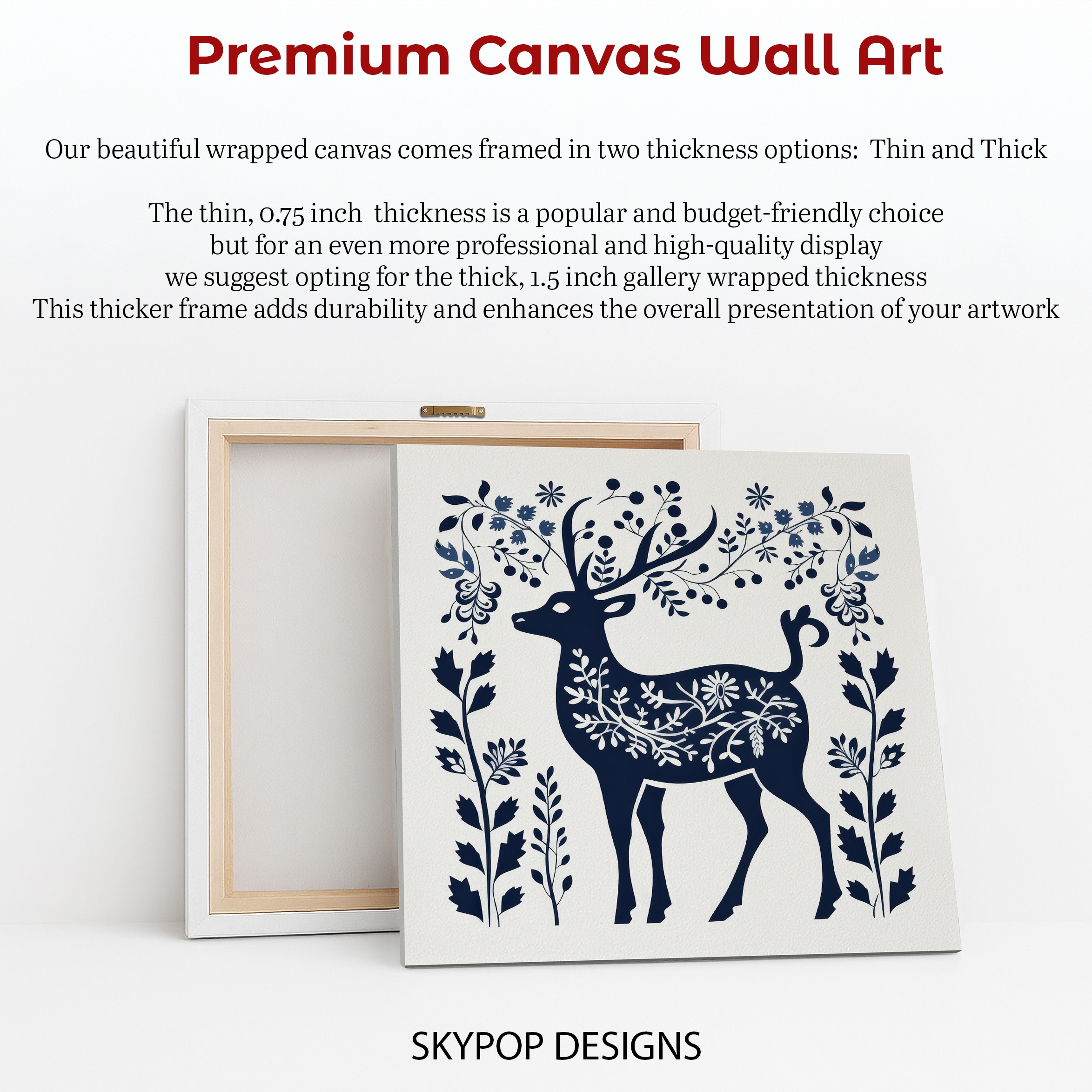 6.jpg Floral Deer Art