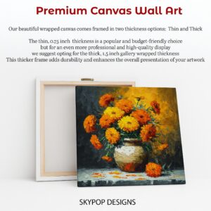 Vibrant Marigold Bouquet Art