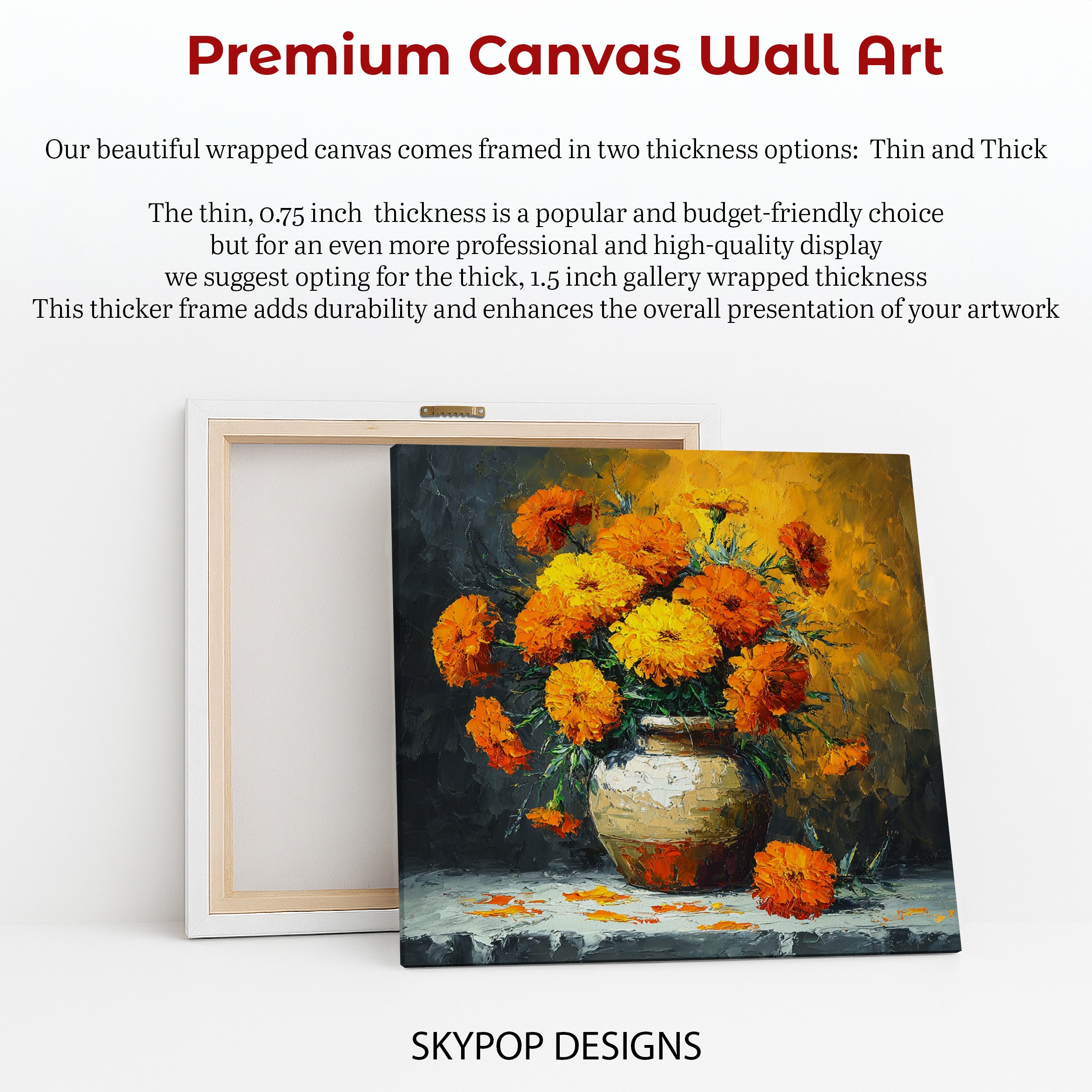 6.jpg Vibrant Marigold Bouquet Art