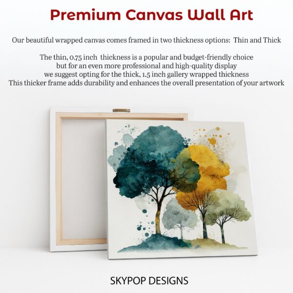 Watercolor Trees Art