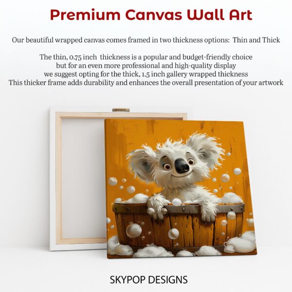 Koala Bath Time Fun Art