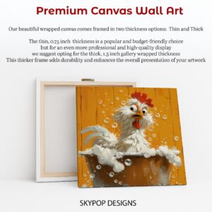 Rooster Bath Time Art