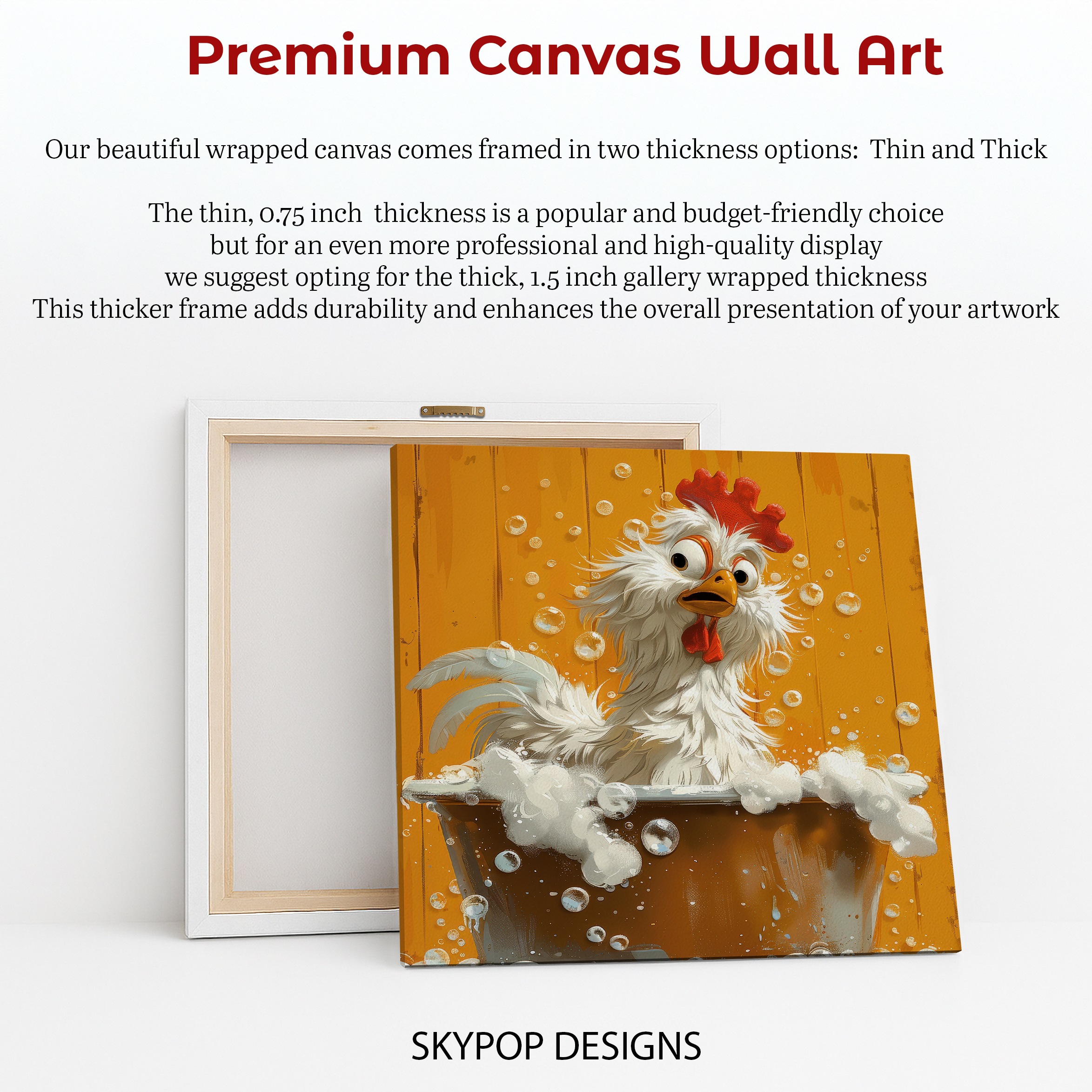 6.jpg Rooster Bath Time Art
