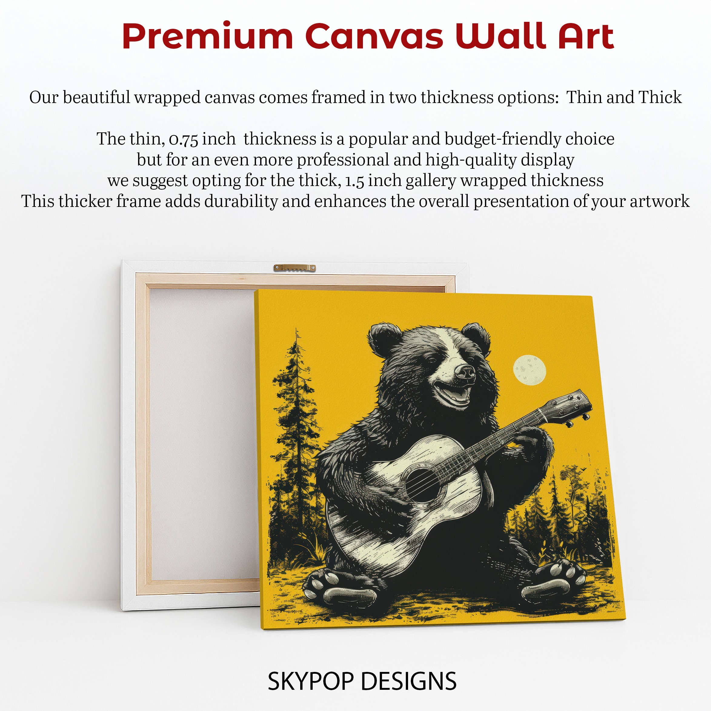 6.jpg Bear Playing Guitar Moon Art