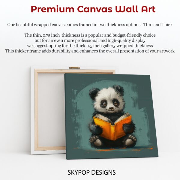 Panda Reading Art