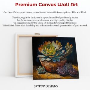 Succulent Garden Pot Art