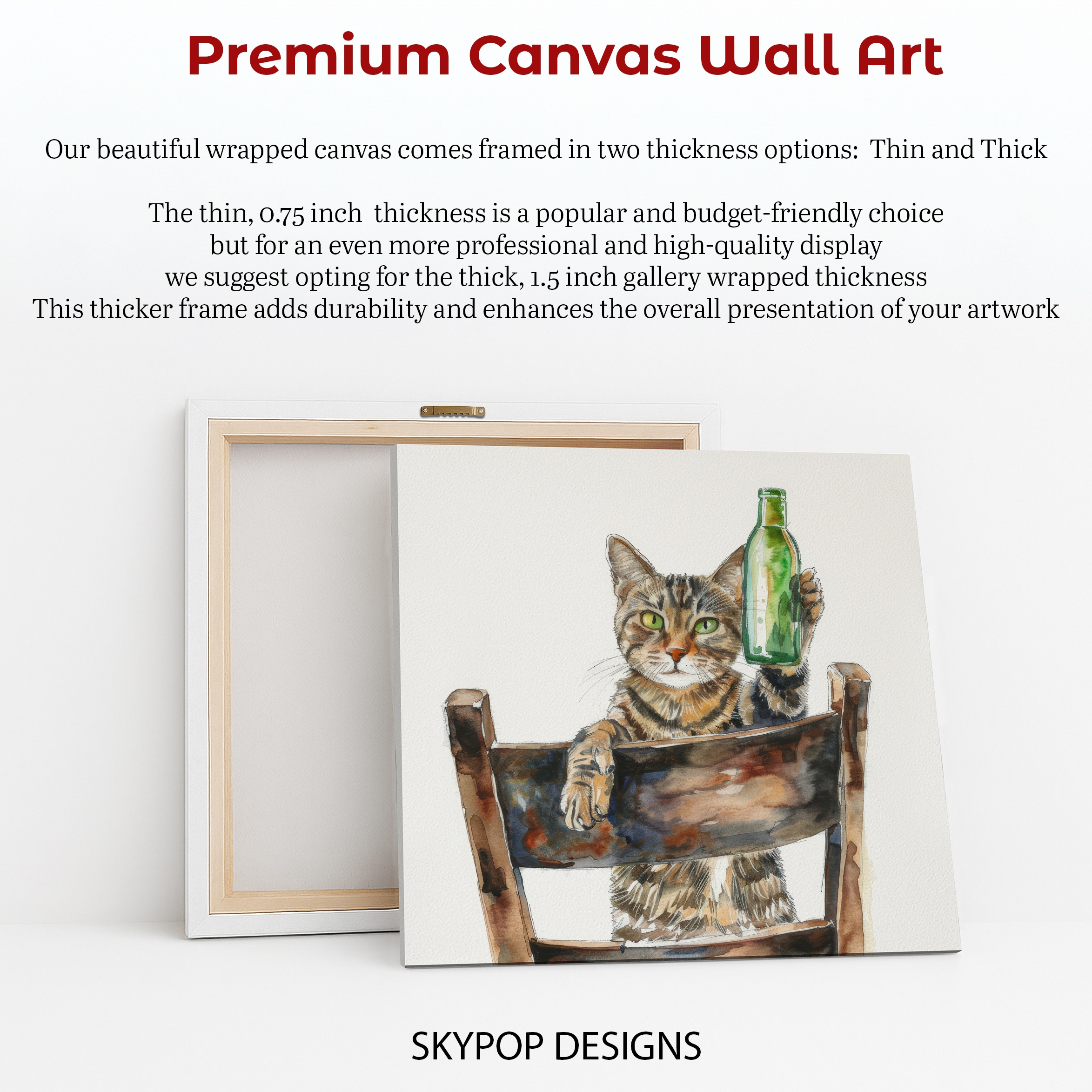 6.jpg Cat Holding Green Bottle Art
