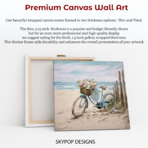 Beach Bicycle Blossom Art
