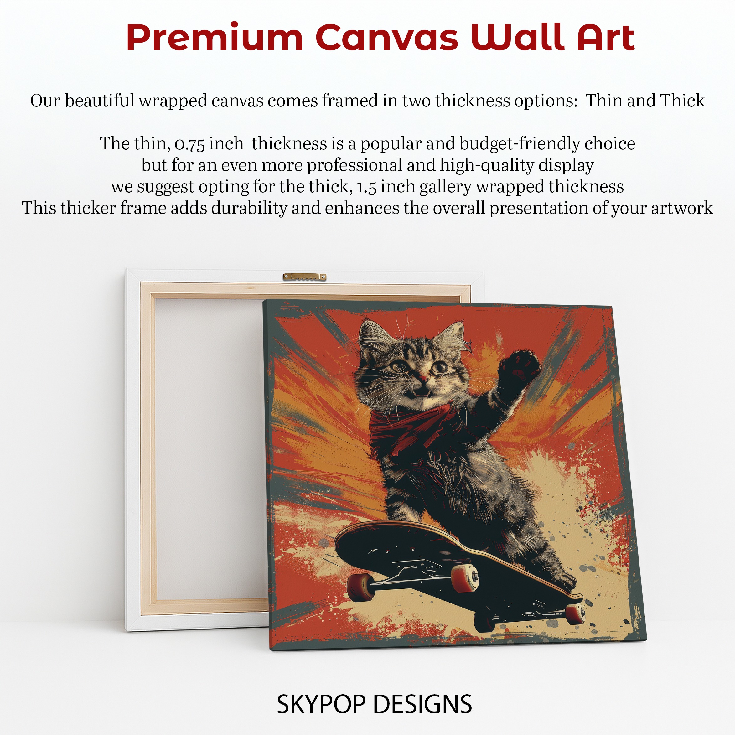 6.jpg Skateboarding Cat Art