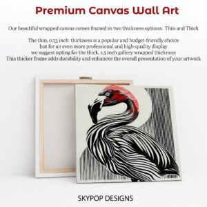 Flamingo Stripes Art