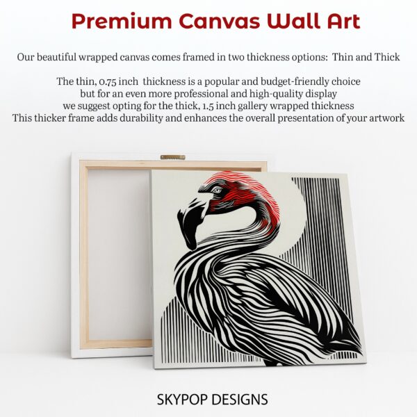 Flamingo Stripes Art