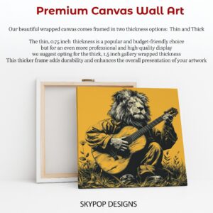 Lion Guitarist Art