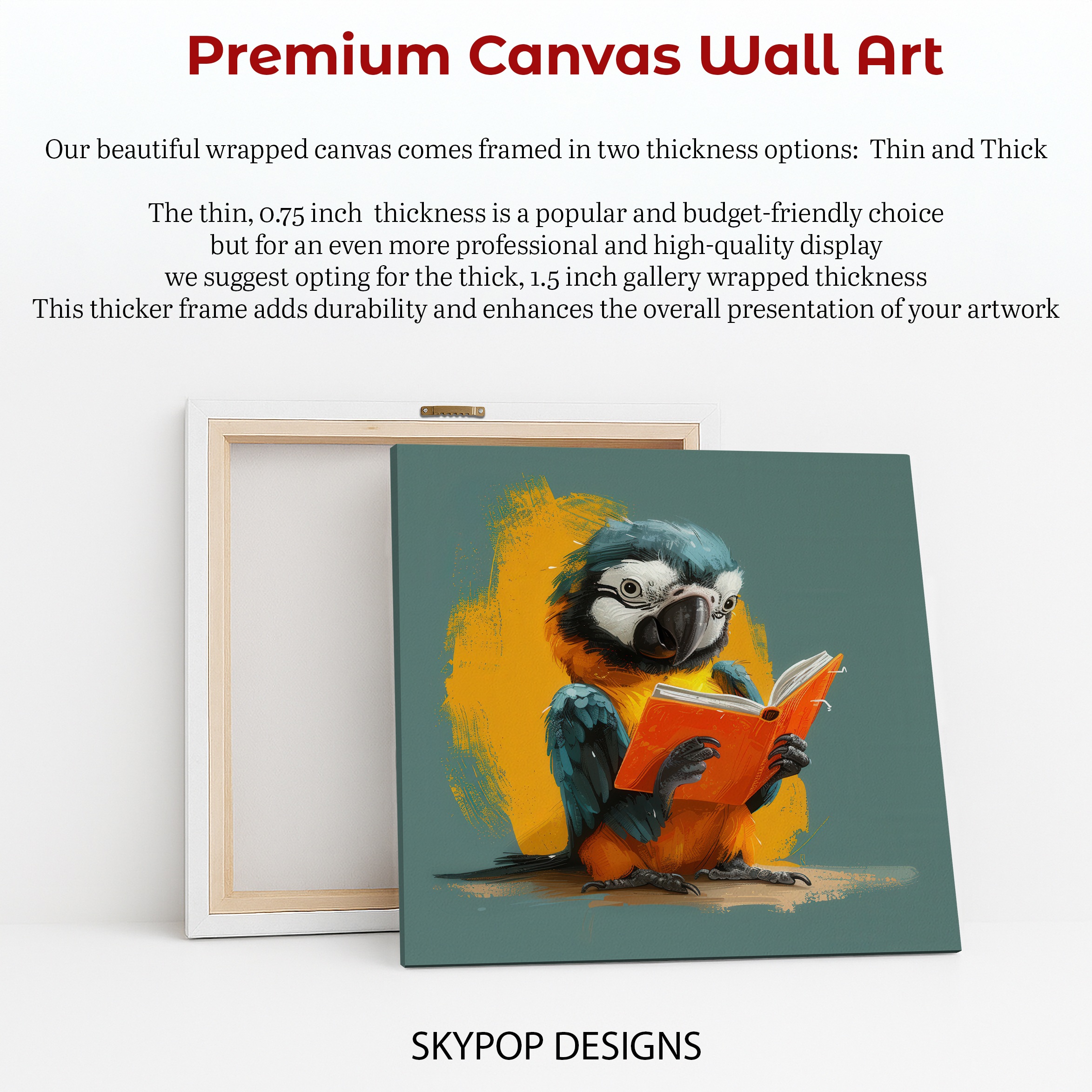 6.jpg Parrot Reading Book Art