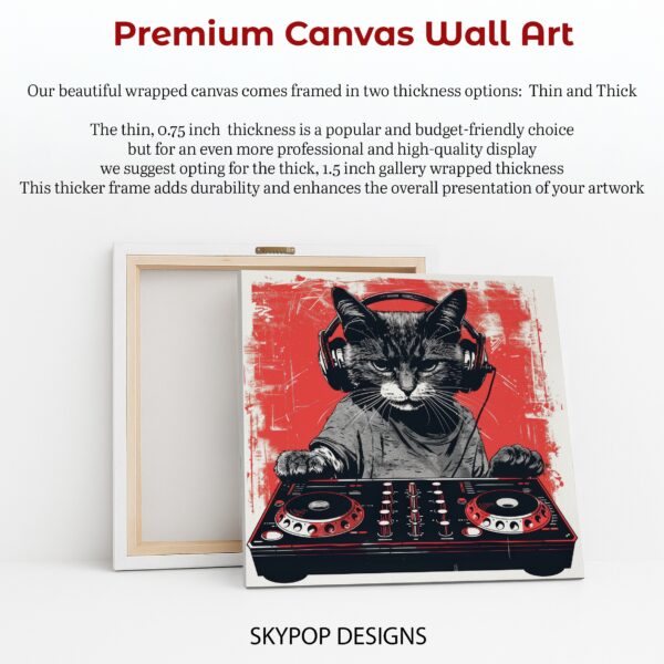 DJ Cat Rockstar Art
