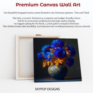 Blue Floral Art