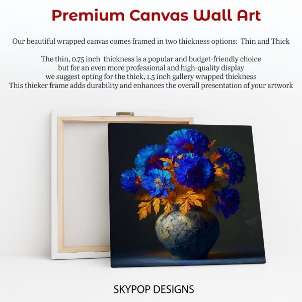 Blue Floral Art