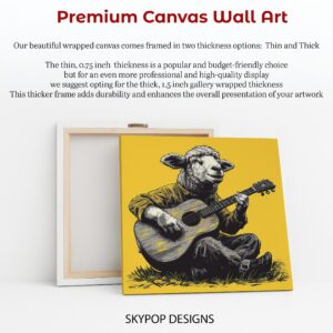 Sheep Guitar Art