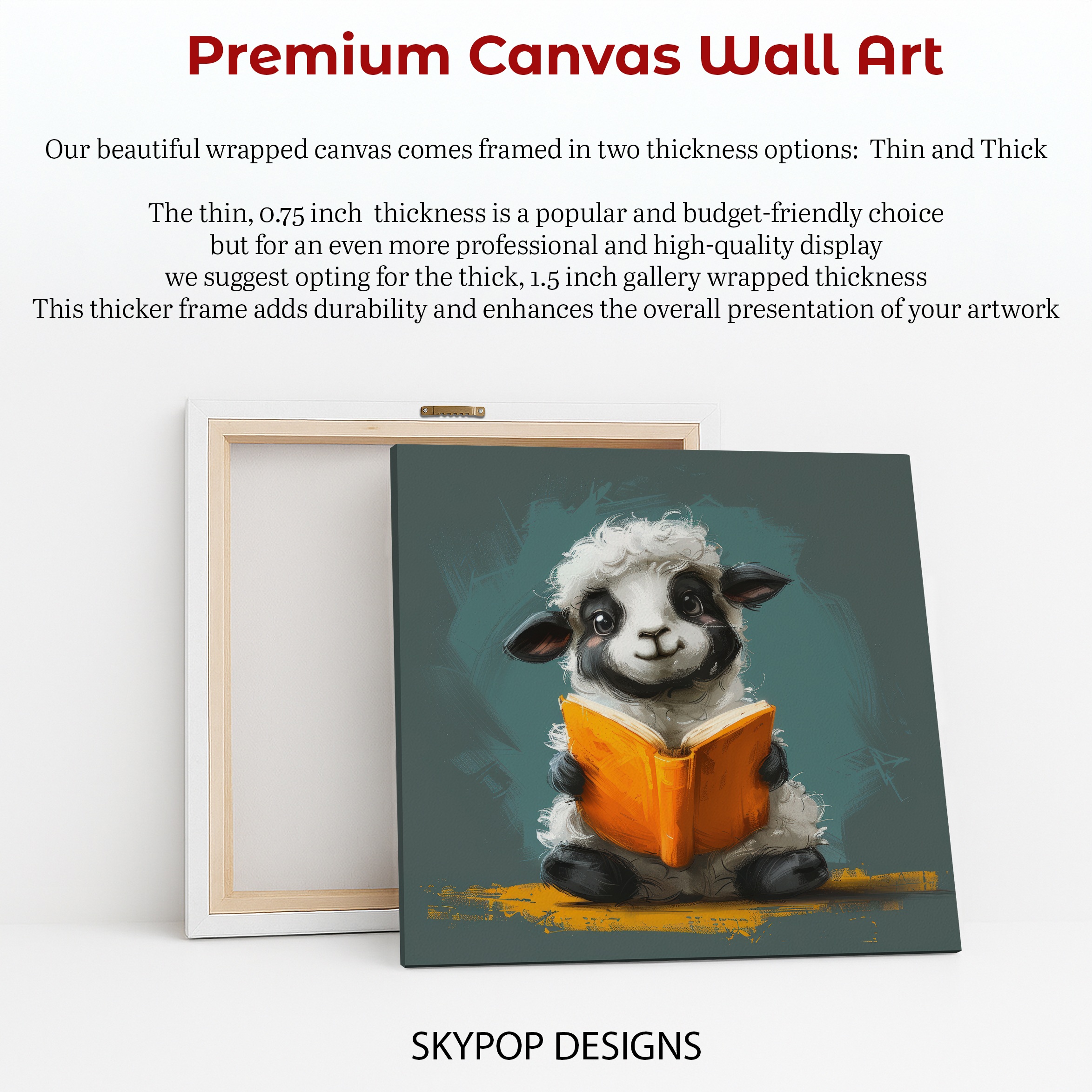 6.jpg Sheep Reading Art