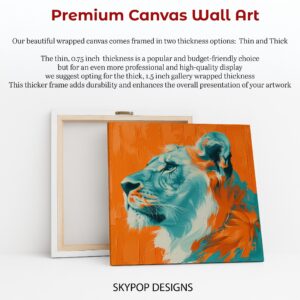 Lion Abstract Art