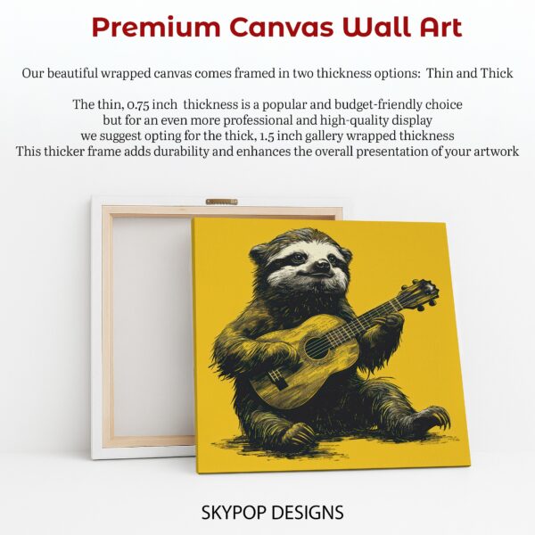 Sloth Guitar Art
