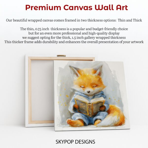Fox Reading Art