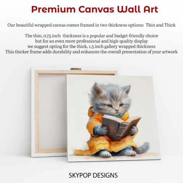 Cat Reading Art