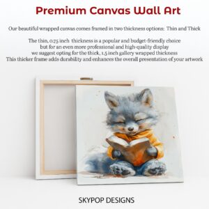 Fox Reading Art