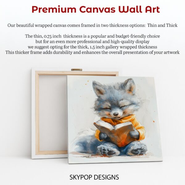 Fox Reading Art