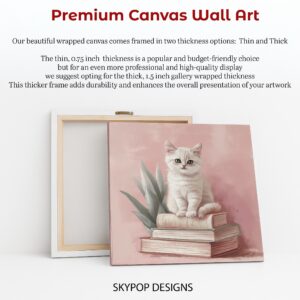 Cat Reading Nook Art