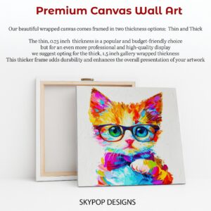 Dapper Cat With Glasses Art