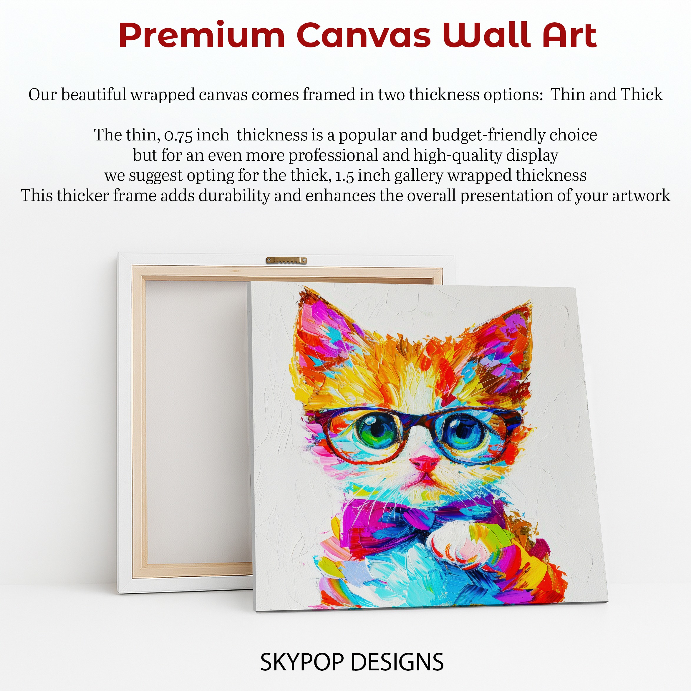 6.jpg Dapper Cat With Glasses Art