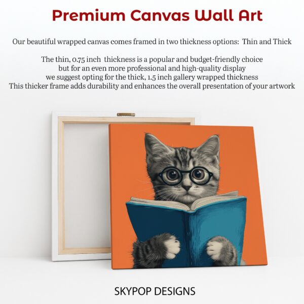 Cat Reading Art