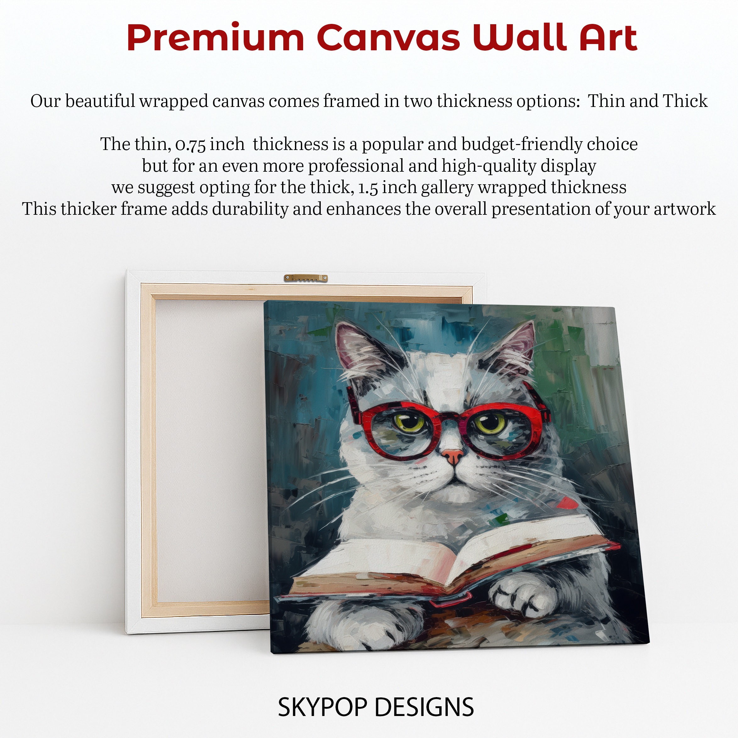 6.jpg Sophisticated Cat Reading Art
