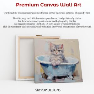 Kitten Bath Time Art